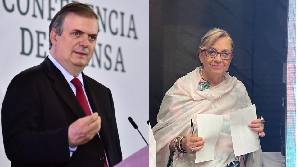 Marcelo Ebrard y Malú Mícher.