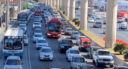 Reparaciones en estación Anáhuac provocan caos vial en avenida Universidad