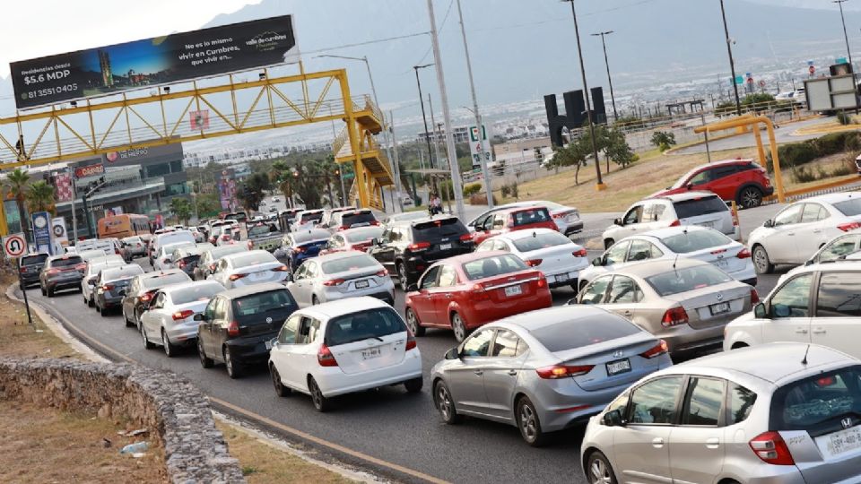 Tráfico en la cuidad de Monterrey