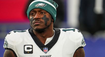 NFL: AJ Brown, de Eagles, fuera de ronda de comodines ante Buccaneers, por lesión en rodilla