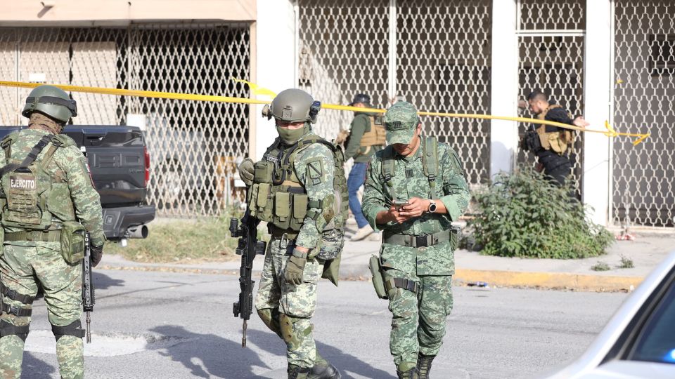 Despliegue de elementos militares en Nuevo León.