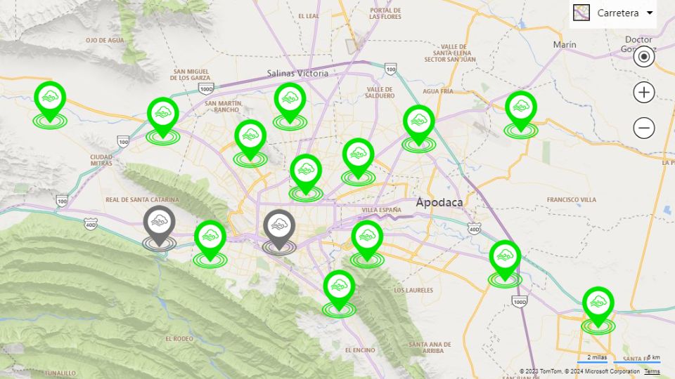 Monterrey amanece 'congelado', pero con buena calidad del aire