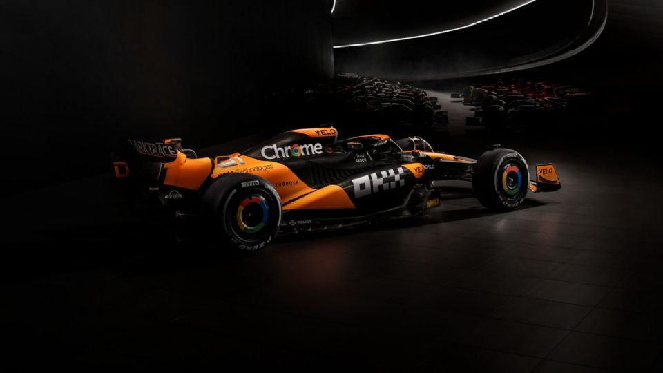 McLaren reveló la decoración que utilizará en su monoplaza durante la temporada 2024, aunque aún hay que esperar para conocer el coche real, que se llamará MCL38.