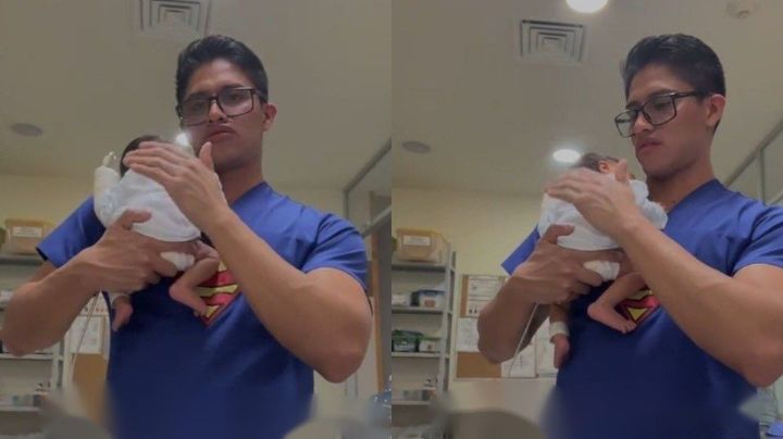 Video: Pediatra arrulla y duerme a bebé recién nacido con canción de Yeri Mua