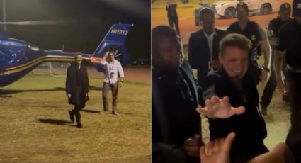 Video: Luis Miguel baja de helicóptero para saludar a fans en República Dominicana 