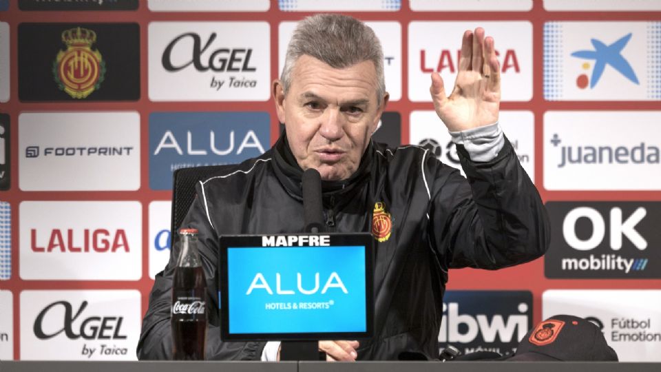 Javier Aguirre, técnico del Mallorca, en una rueda de prensa