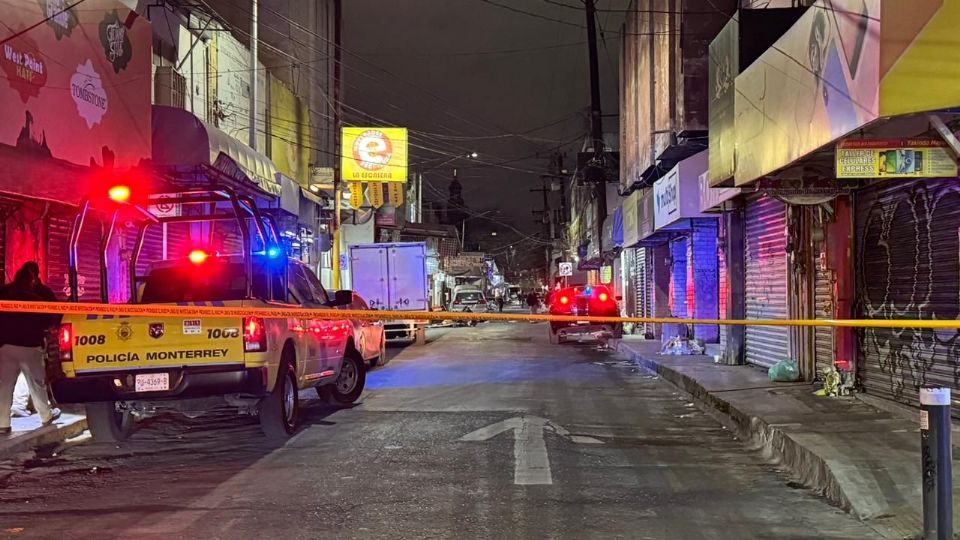 Zona del centro de Monterrey donde ocurrió el ataque.