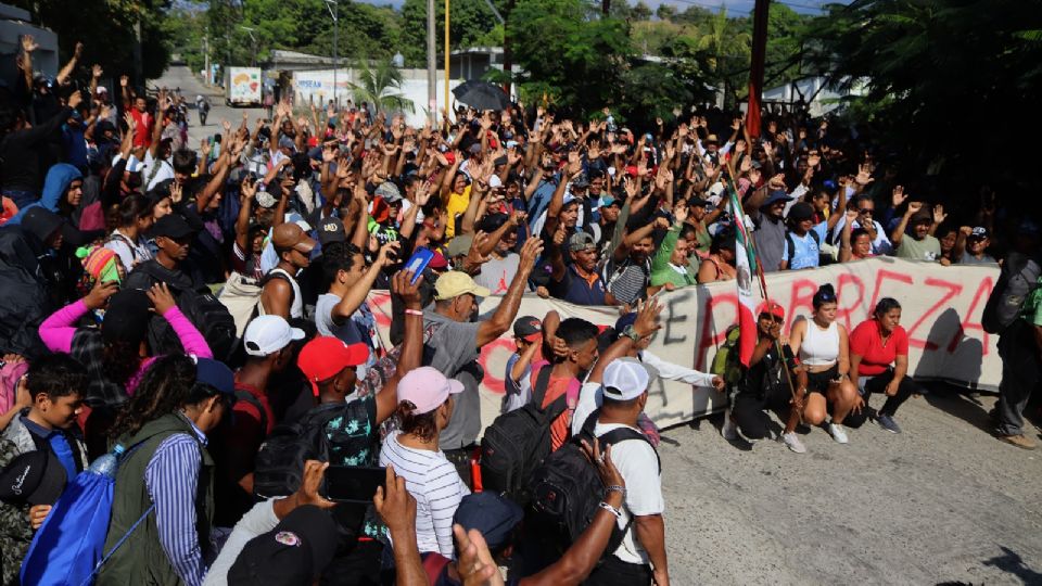 Migrantes dan por terminada una caravana rumbo a Estados Unidos.