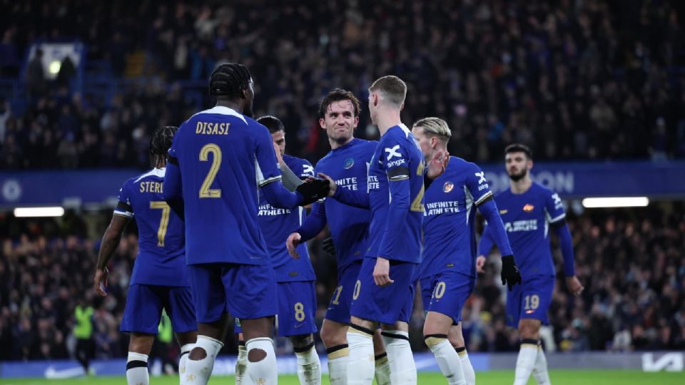 Jugadores del Chelsea celebrando la victoria ante el Middlesbrough.