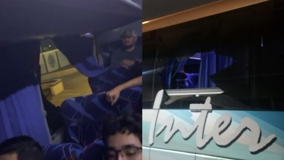 Usuarios de rutas de transporte Claman por mayor seguridad tras una serie de agresiones con proyectiles a autobuses turísticos en la Autopista Monterrey- Reynosa, sobre el tramo municipal de Cadereyta y Juarez.