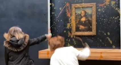 Activistas lanzan sopa contra la Mona Lisa en el museo Louvre