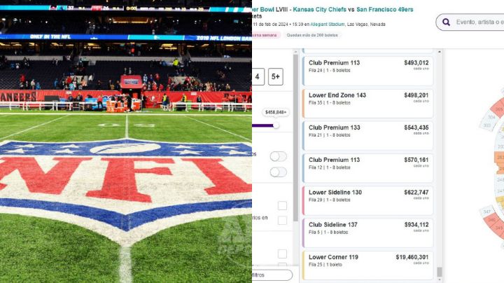 Reventa para Super Bowl LVIII alcanza hasta casi 20 millones de pesos