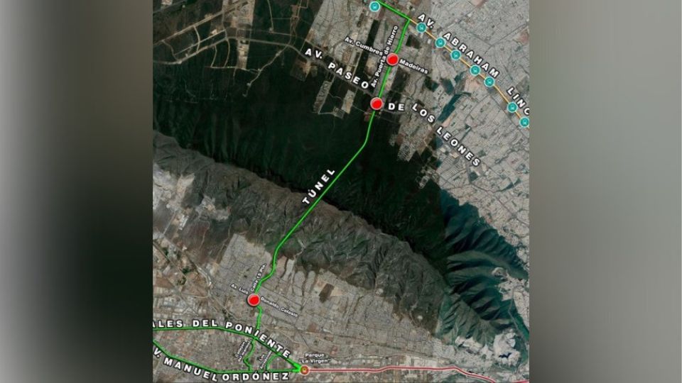 Proyección de la extensión del Túnel Mitras.