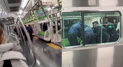 Video: Joven ataca con un cuchillo a pasajeros de un tren en Japón