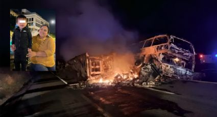 Buscan a madre e hijo que tripulaban autobús incendiado en Sinaloa