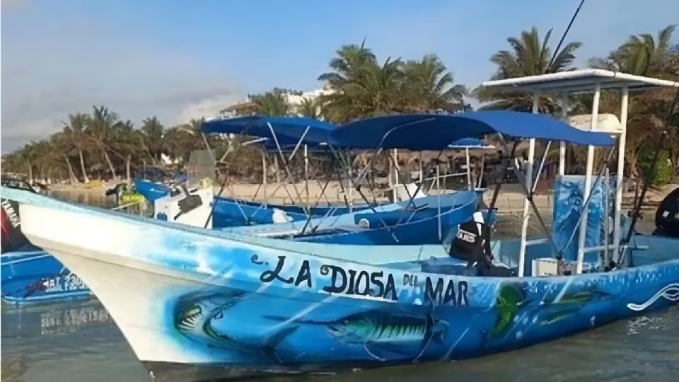 Embarcación La Diosa del Mar, hundida en Isla Mujeres