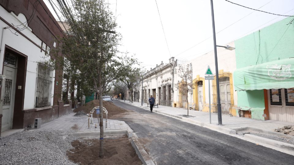 Calle Modesto Arreola en el centro de Monterrey.