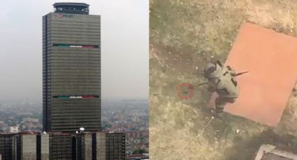 Hallan presunta granada en jardines de torre de Pemex en Ciudad de México