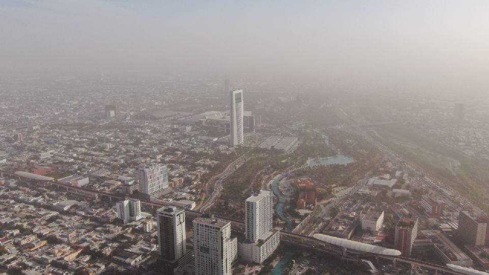 Contaminación en el área metropolitana de Monterrey, 12 de enero de 2024.