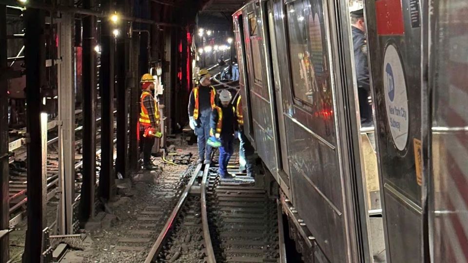 Choque de trenes en Nueva York.