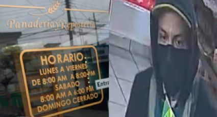 Asaltante atraca en panadería de Santa Catarina