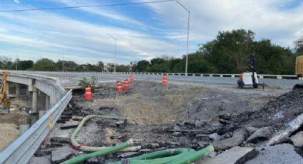 Quedaría socavón de Morones reparado en marzo ¡si no llueve!