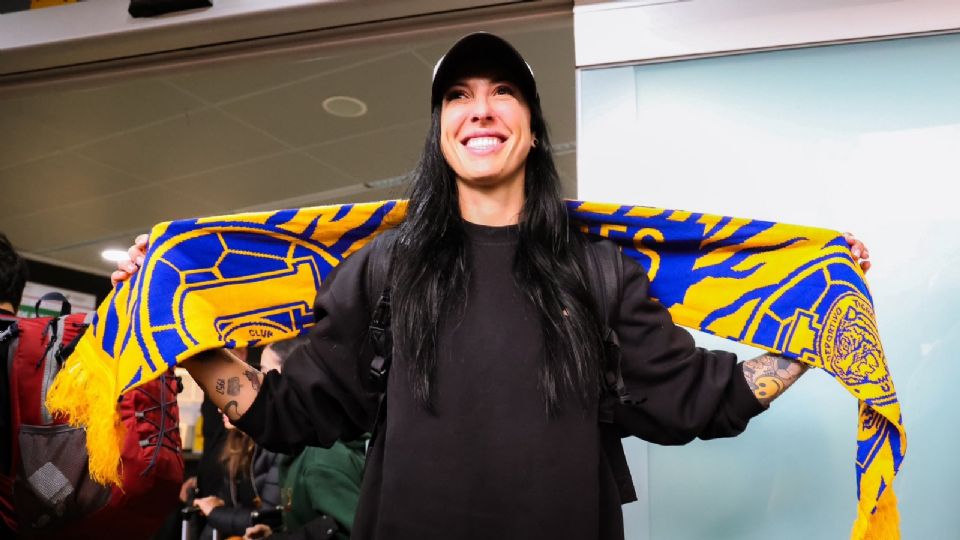 La española campeona del mundo fue recibida en la Terminal B del Aeropuerto Internacional de Monterrey.