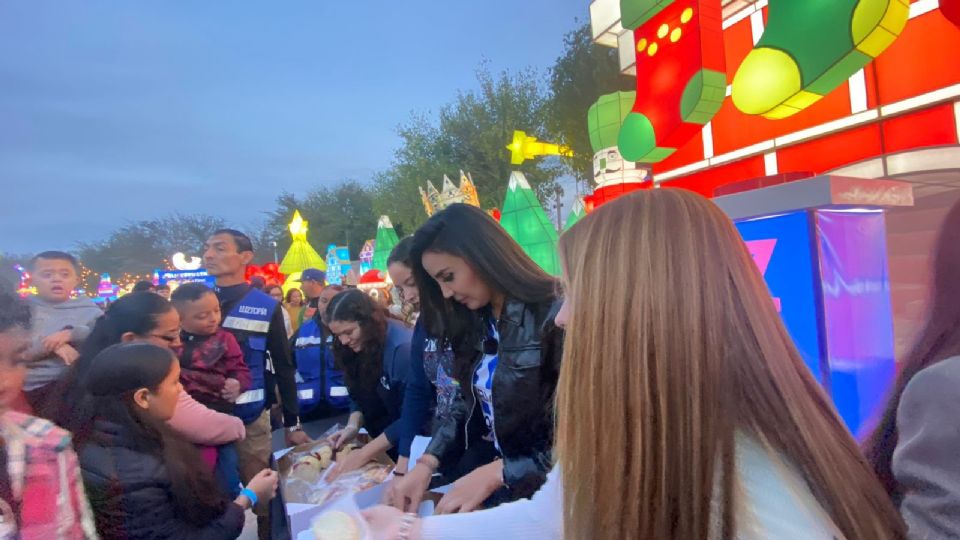 Otra de las actividades realizadas por el club fue una reparación de rosca a los visitantes del show de luces, con motivo del Día de Reyes.