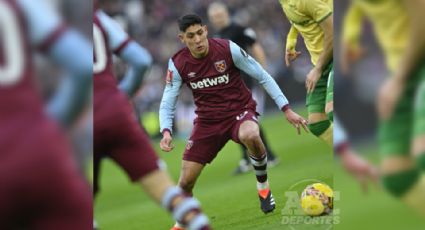 Edson Álvarez es amonestado en empate del West Ham en la FA Cup