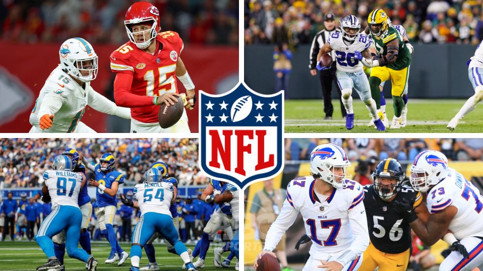 Destacan enfrentamientos como el Kansas City Chiefs-Miami Dolphins, el Dallas Cowboys-Green Bay Packers o el Detroit Lions-Los Angeles Rams.