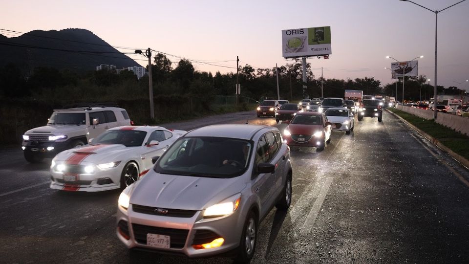 Tráfico en la ciudad de Monterrey