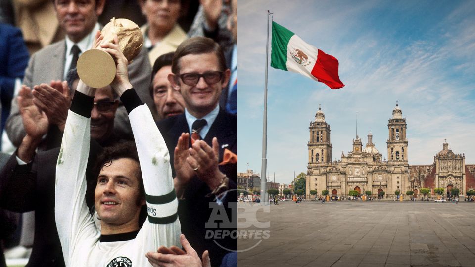 Franz Beckenbauer levantando la Copa del Mundo de 1974.