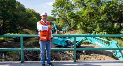 El alcalde Héctor García inicia trabajos de desazolves en Guadalupe