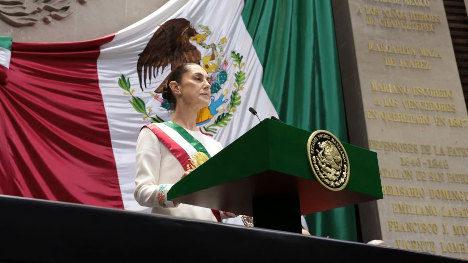 Claudia Sheinbaum, presidenta de México, rinde protesta en el Congreso de la Unión