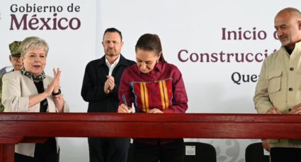 Claudia Sheinbaum firma la construcción del tren de pasajeros México-Querétaro