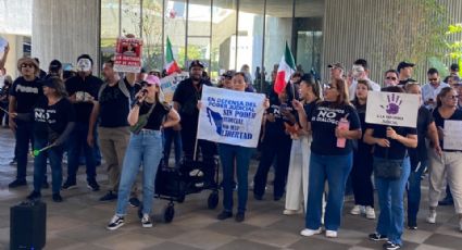 Trabajadores del Poder Judicial protestan en Congreso previo a rendición de tercer informe