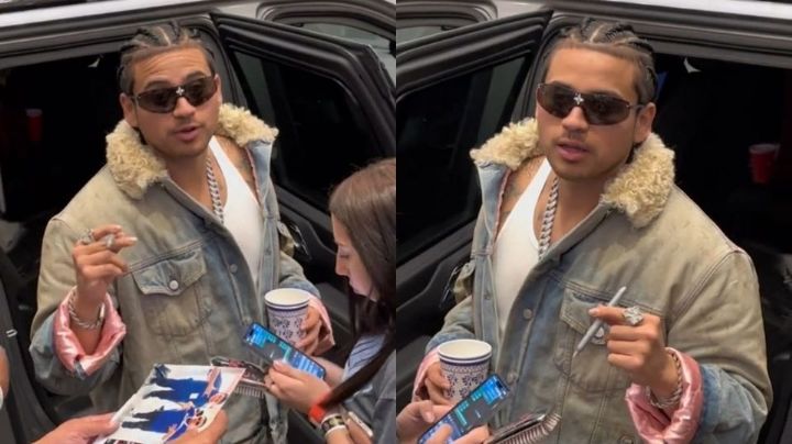 Video: Jesús Ortiz de Fuerza Regida condiciona autógrafo a fan y recibe críticas