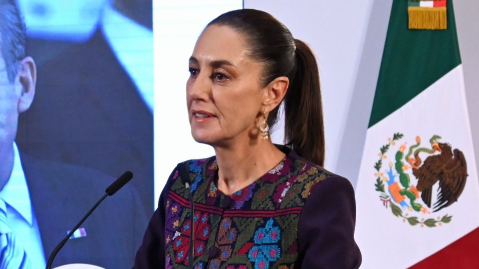 Claudia Sheinbaum, presidenta de México, en rueda de prensa