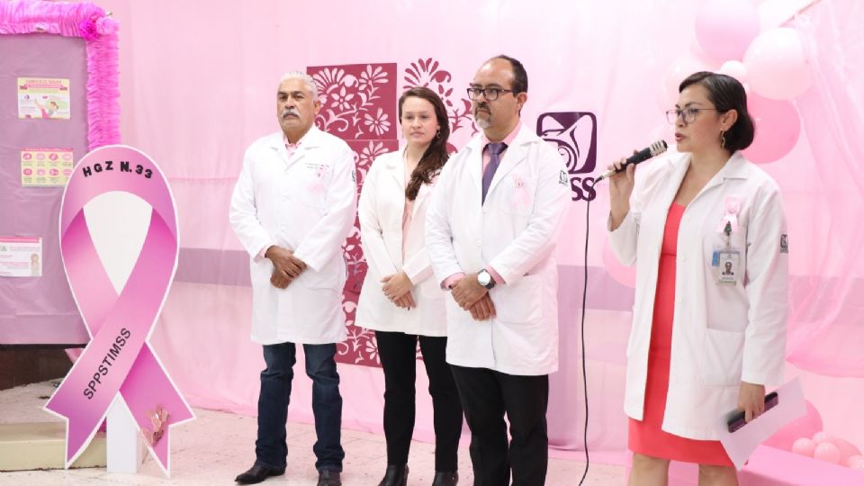 Imss refuerza acciones para prevenir y detectar a tiempo el cancer de mama.