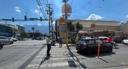 Instalan operativo vial para liberar tráfico en Gómez Morin, en San Pedro