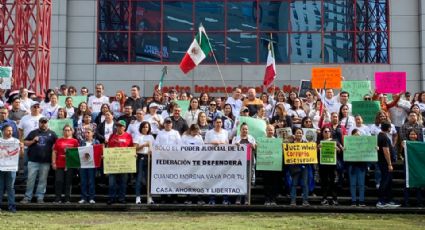 Trabajadores del Poder Judicial llevan protestas a Cintermex