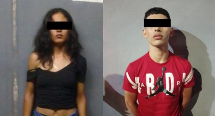 Detienen a 2 jóvenes en Apodaca por posesión de drogas y armas