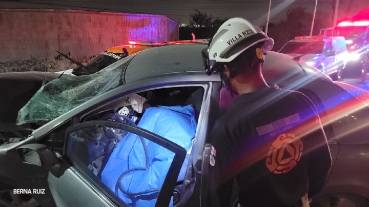 Muere conductor al chocar en avenida Miguel Alemán, Apodaca
