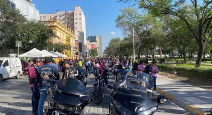 Rodada Rosa: Motociclistas recorren Monterrey para apoyar a mujeres con cáncer