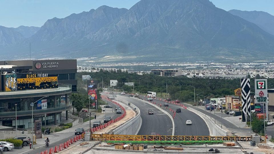 Obras en Leones y Puerta de Hierro | Facebook / Gobierno de Monterrey