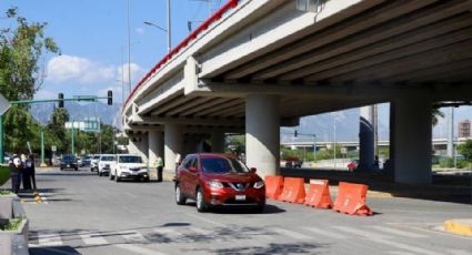 Reabren lateral del puente Morones y Jiménez en San Pedro