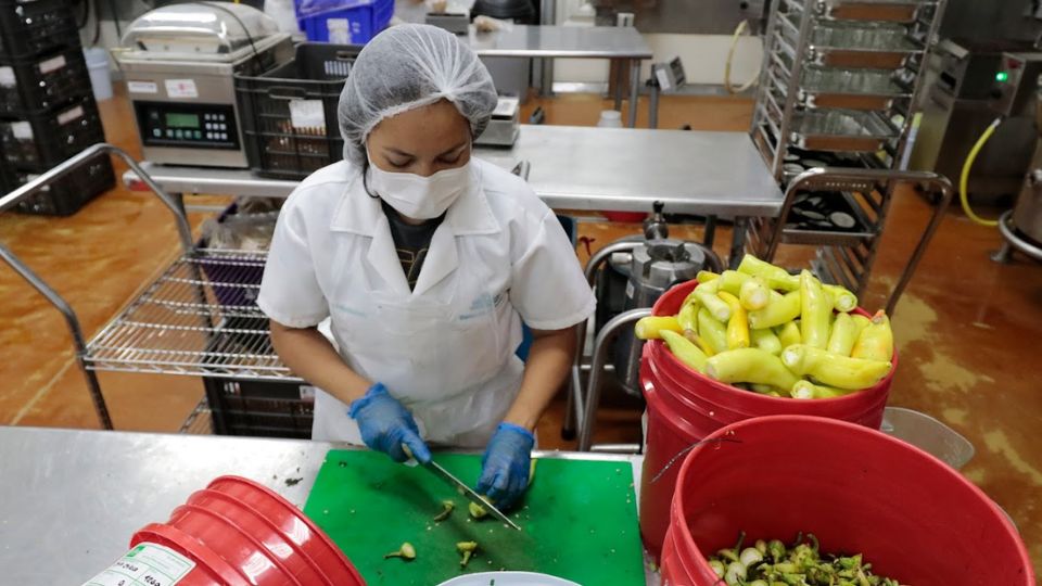 Mujer realiza trabajo de cocina