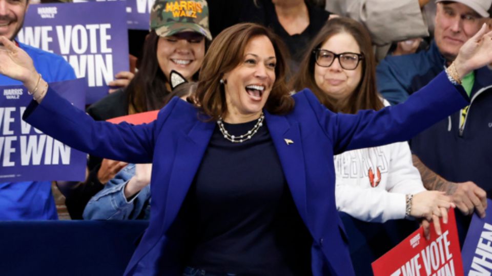 Kamala Harris, candidata demócrata a la presidencia de Estados Unidos.