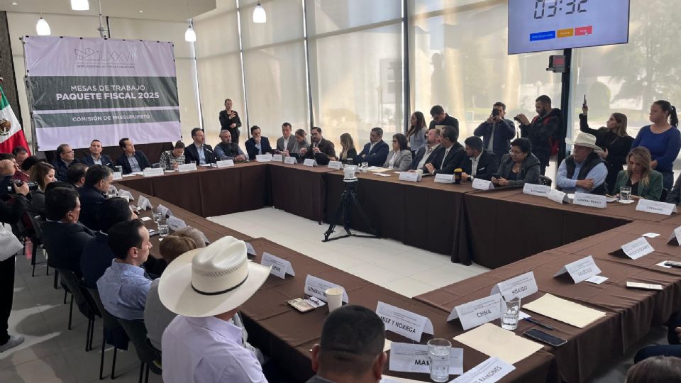 Mesa de trabajo del 'Presupuesto Estatal 2025'
