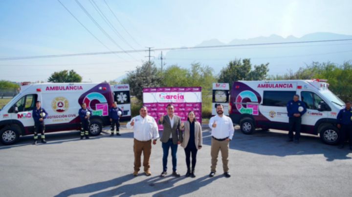 Reciben nuevas ambulancias en García, NL